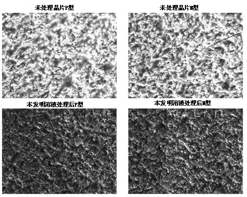 Solution for surface metallization pretreatment of semiconductor P/N type refrigerating sheet and application method of same