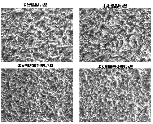 Solution for surface metallization pretreatment of semiconductor P/N type refrigerating sheet and application method of same