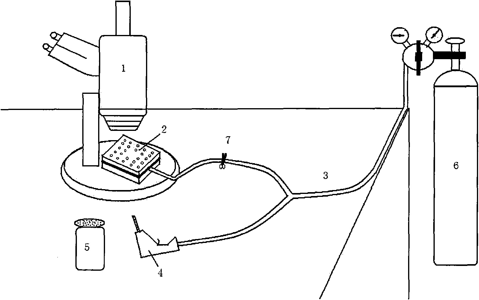 Operating device for anaesthetizing active insects