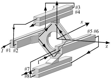 A four-pole armature