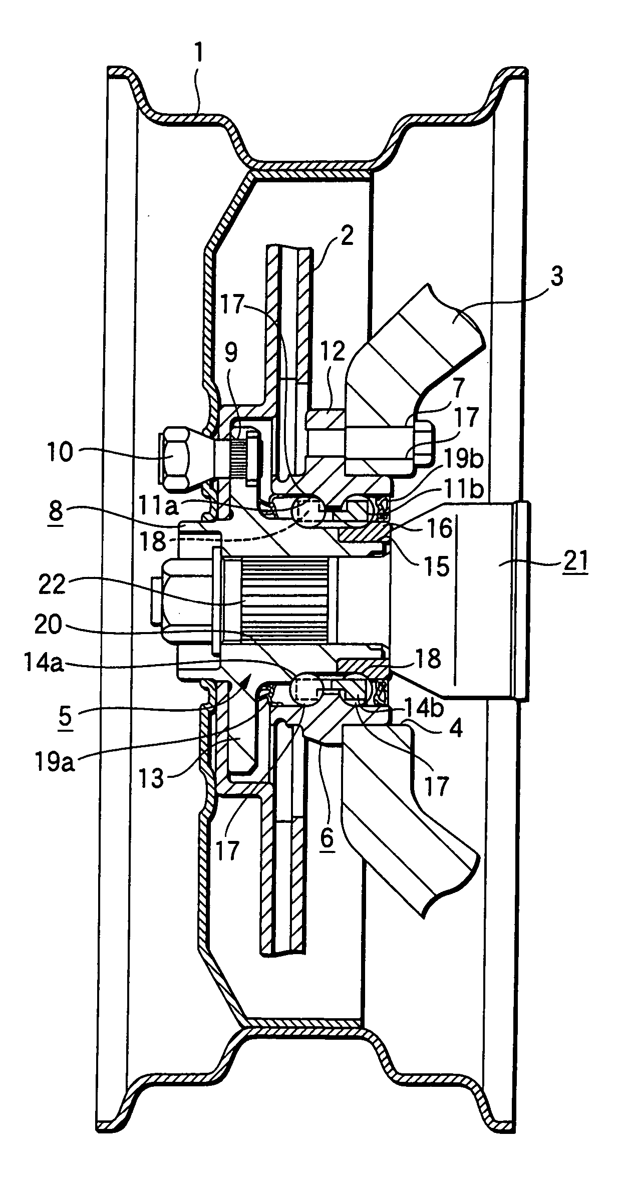 Bearing unit for wheel and method of manufacturing the same