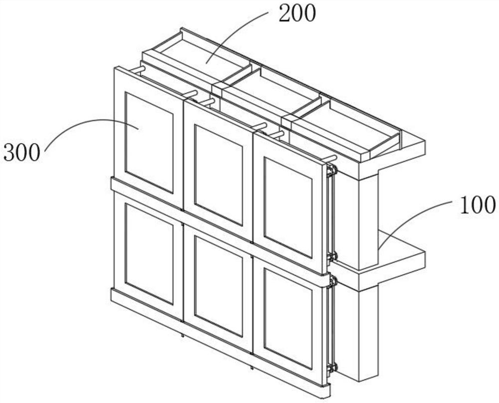 Independently disassembled and assembled decorative curtain wall and component assembly thereof