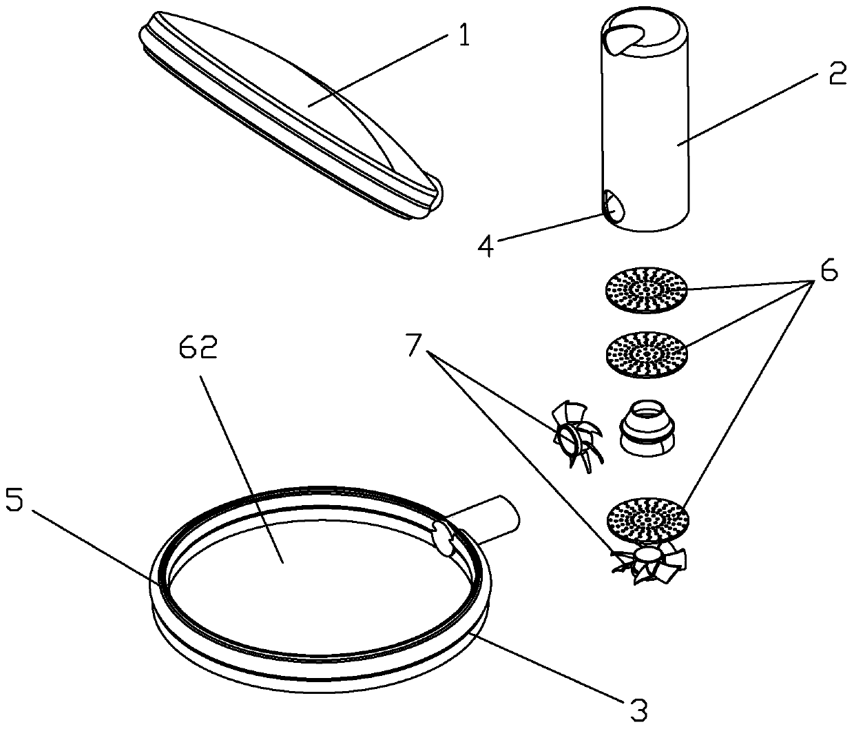 Air wall type extractor hood