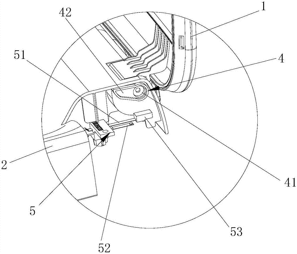 Safety control structure for opening and closing of upper cover