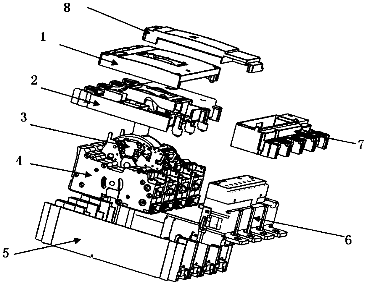 Intelligent molded case circuit breaker and manipulation method