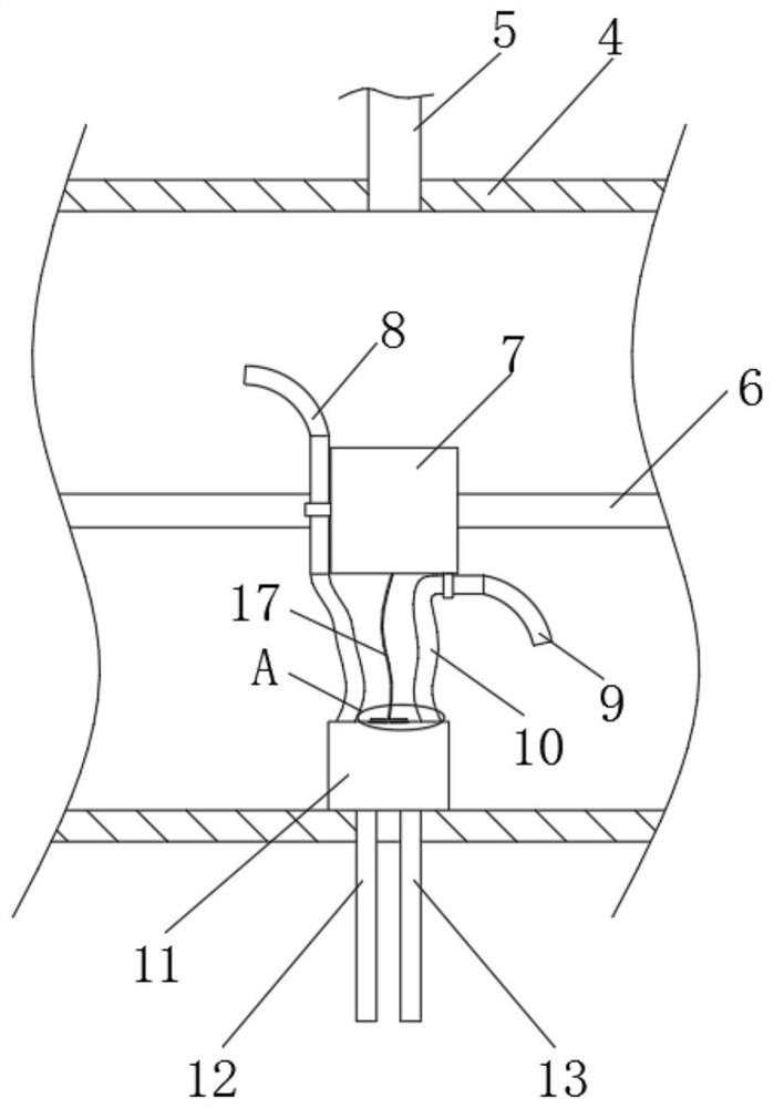 A continuous working device for oil-water separation