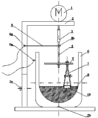 Rotary motion type automatic electrolytic polishing device and method for EBSD test sample