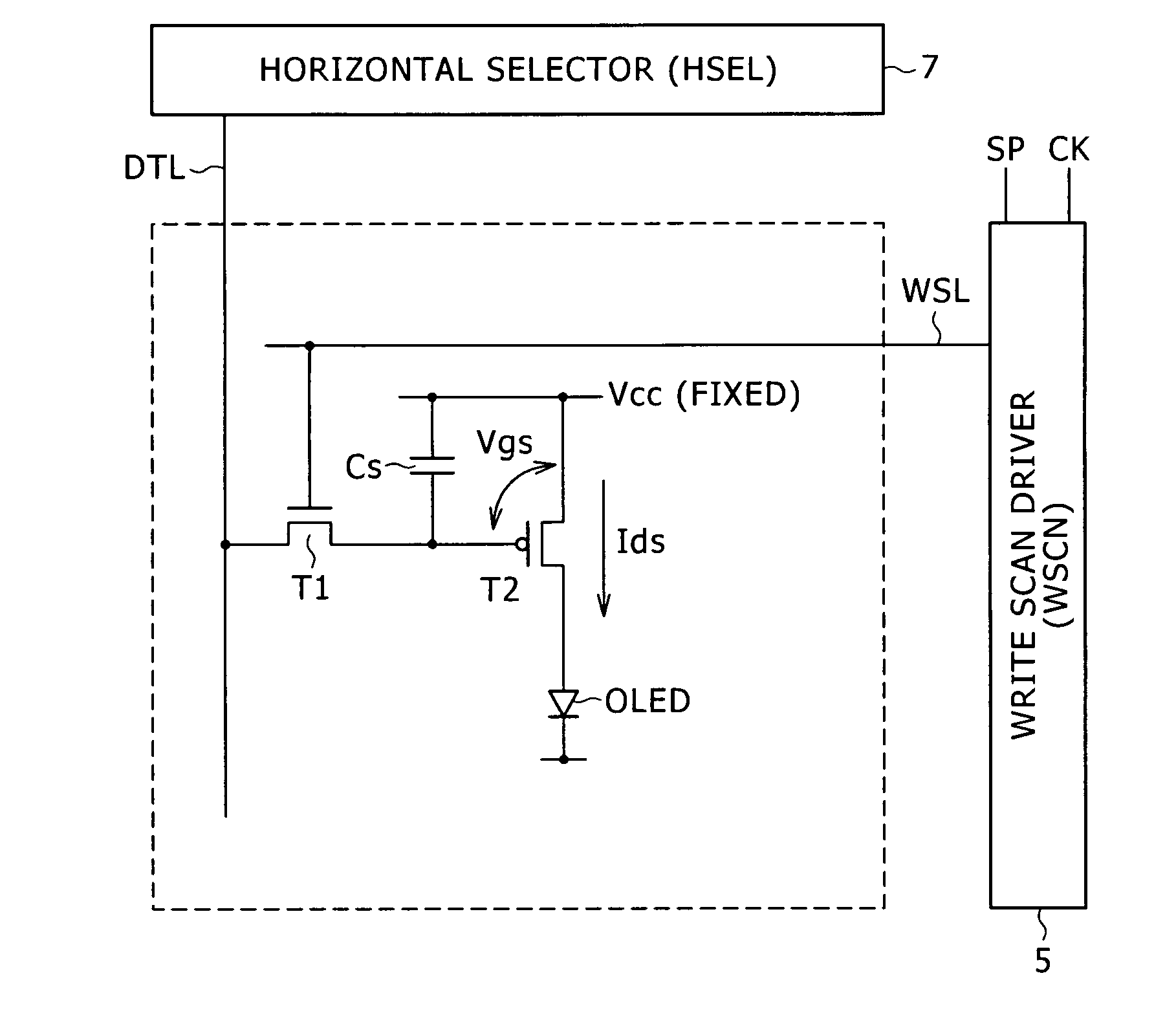 EL display panel, electronic instrument and panel driving method