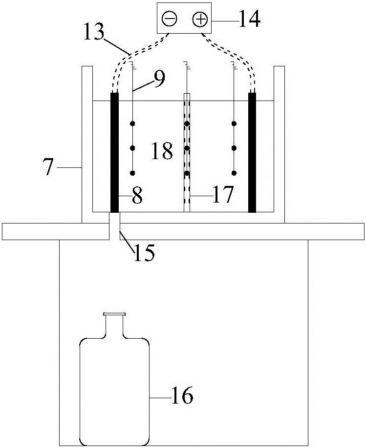 Tubular EKG gradual advancing electrochemical grouting soft foundation reinforcement experiment method and device