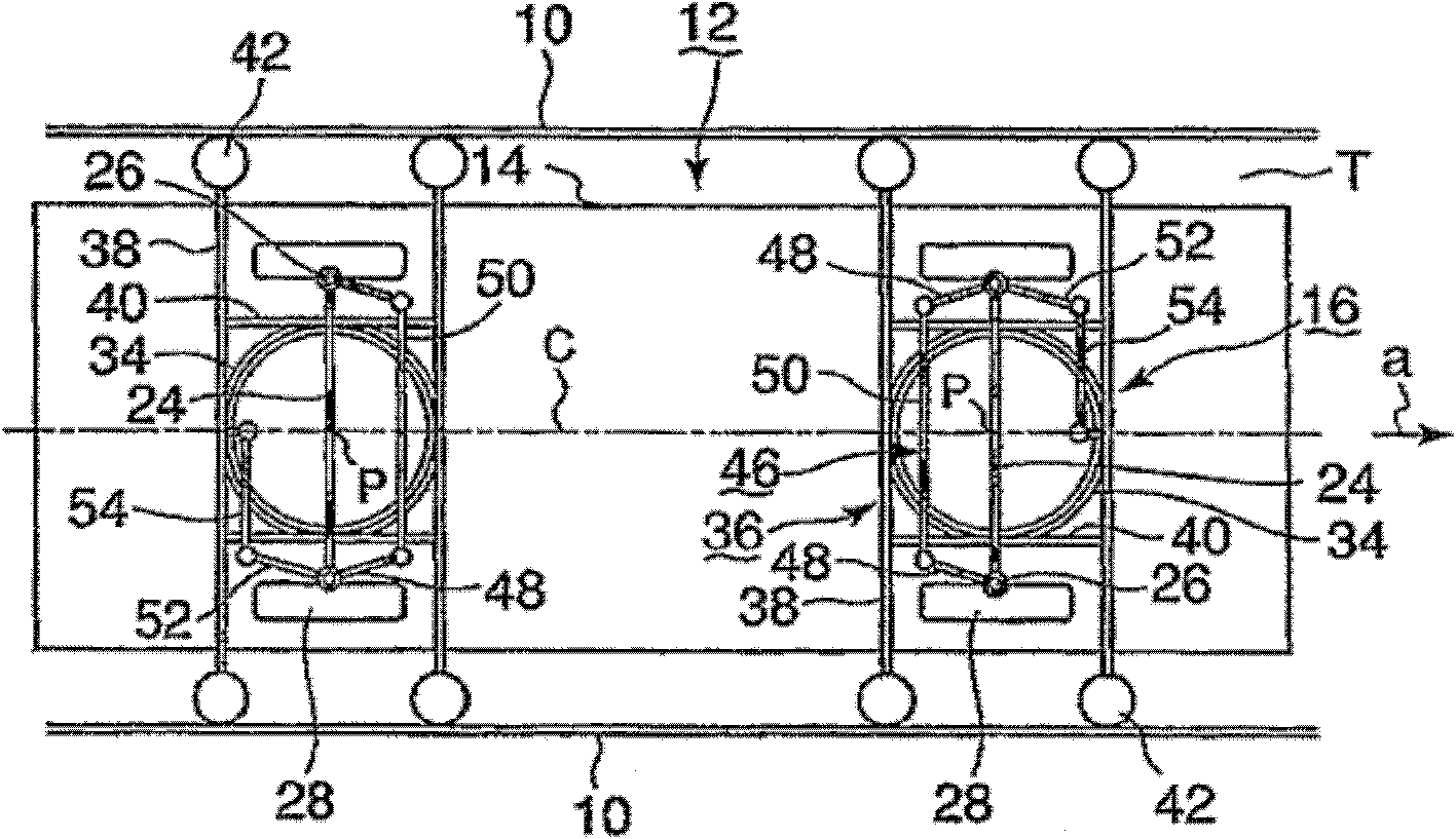 Bogie for guide rail system vehicle