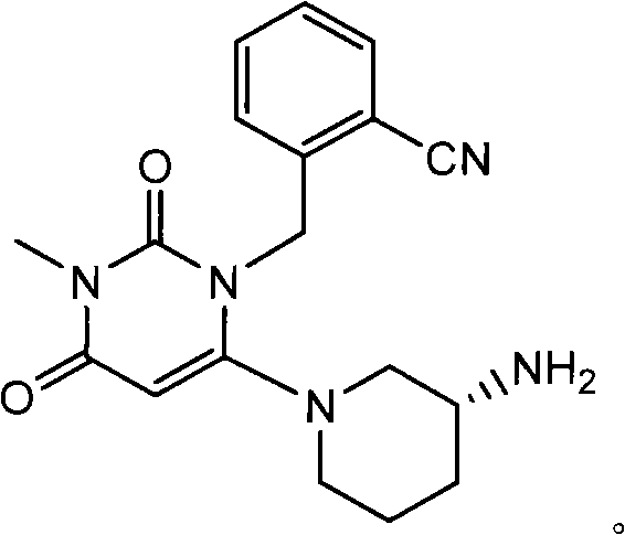 Compound for preparing pyrimidinedione DPP-IV (dipeptidyl peptidase IV) inhibitors