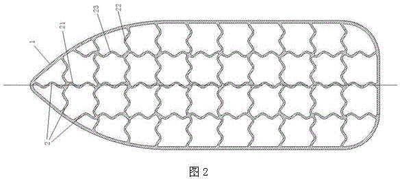 Anti-collision vessel with elastic frame structure