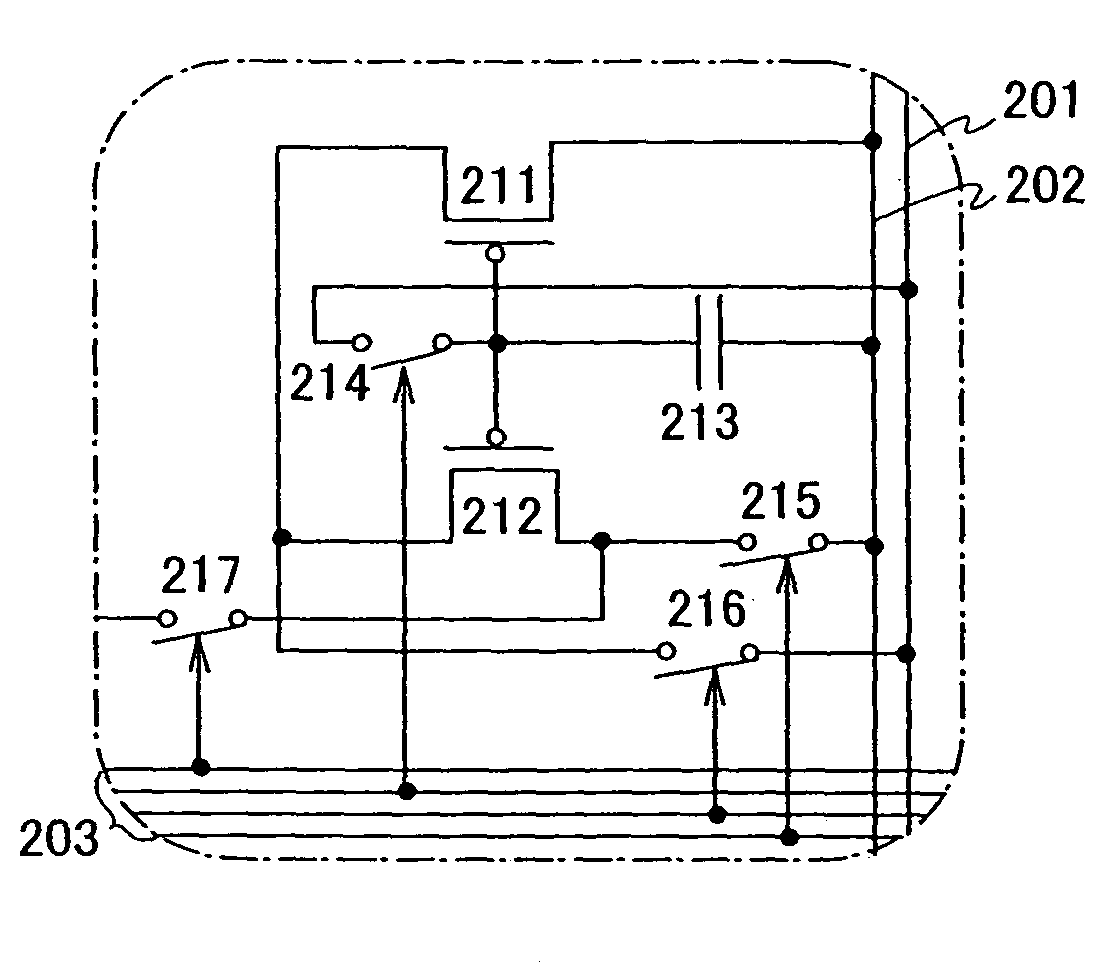 Current source circuit, display device using the same and driving method thereof