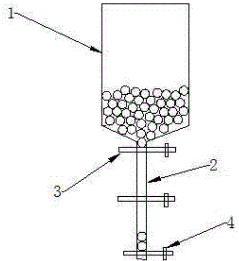 Automatic quantitative steel ball measuring device