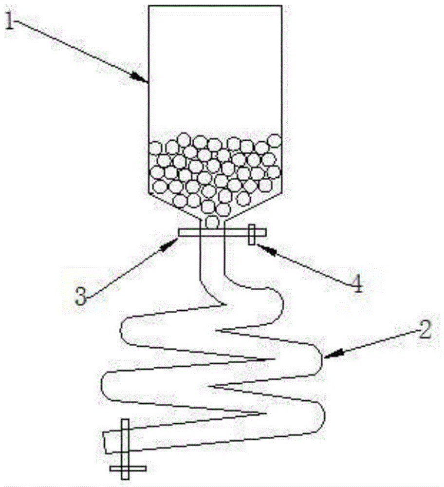 Automatic quantitative steel ball measuring device