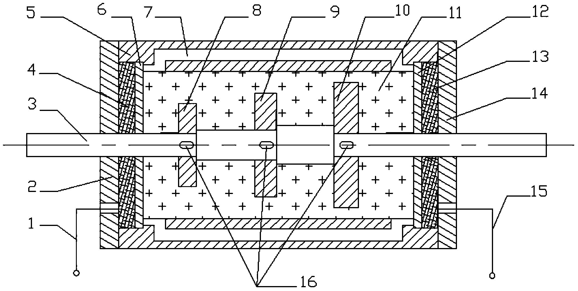 Seven-level adjustable reciprocating type electrorheological fluid damper