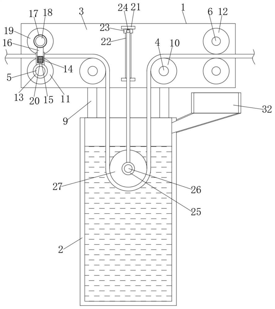 Feeding device for shrinkage setting in textile production