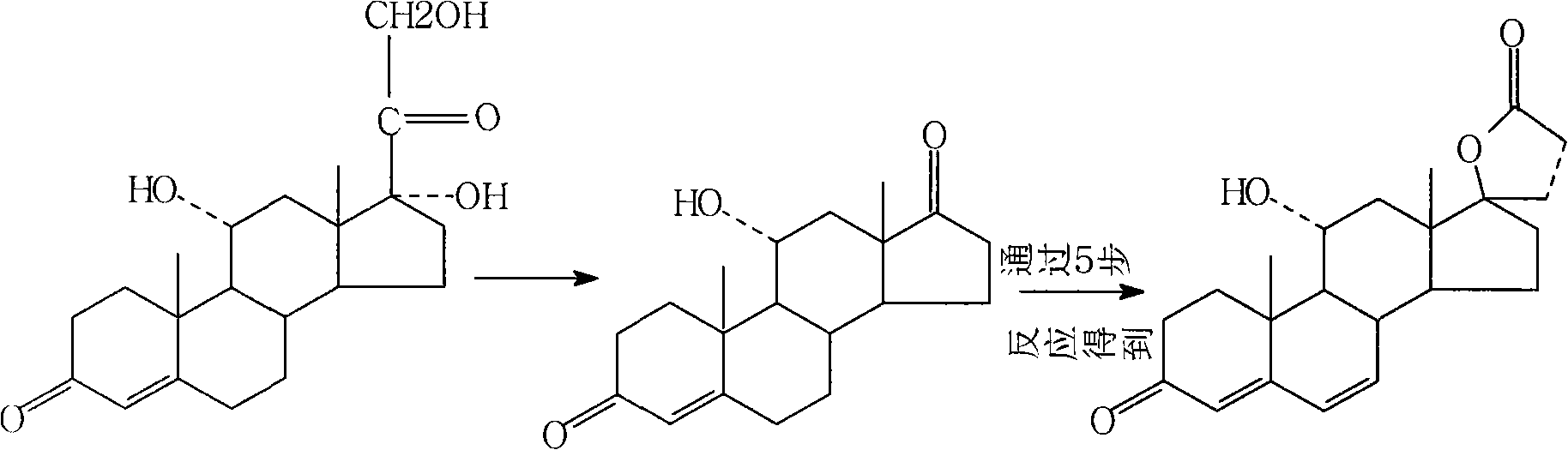 Synthetic method of 11alpha hydroxy-canrenone