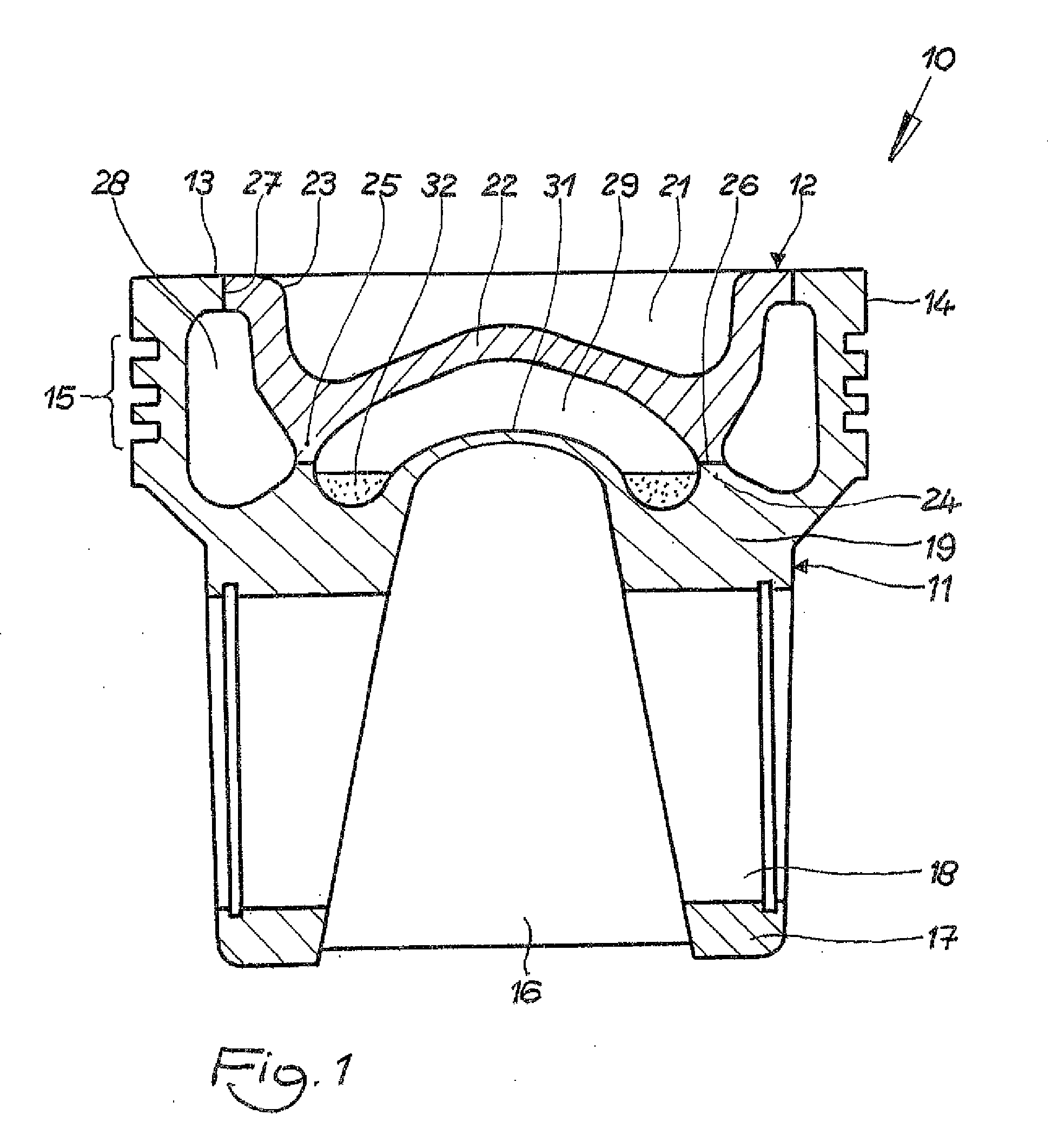 Piston for an internal combustion engine