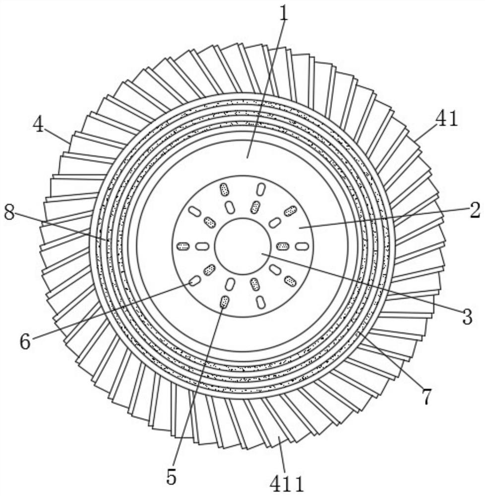 Emery cloth wheel and manufacturing method thereof