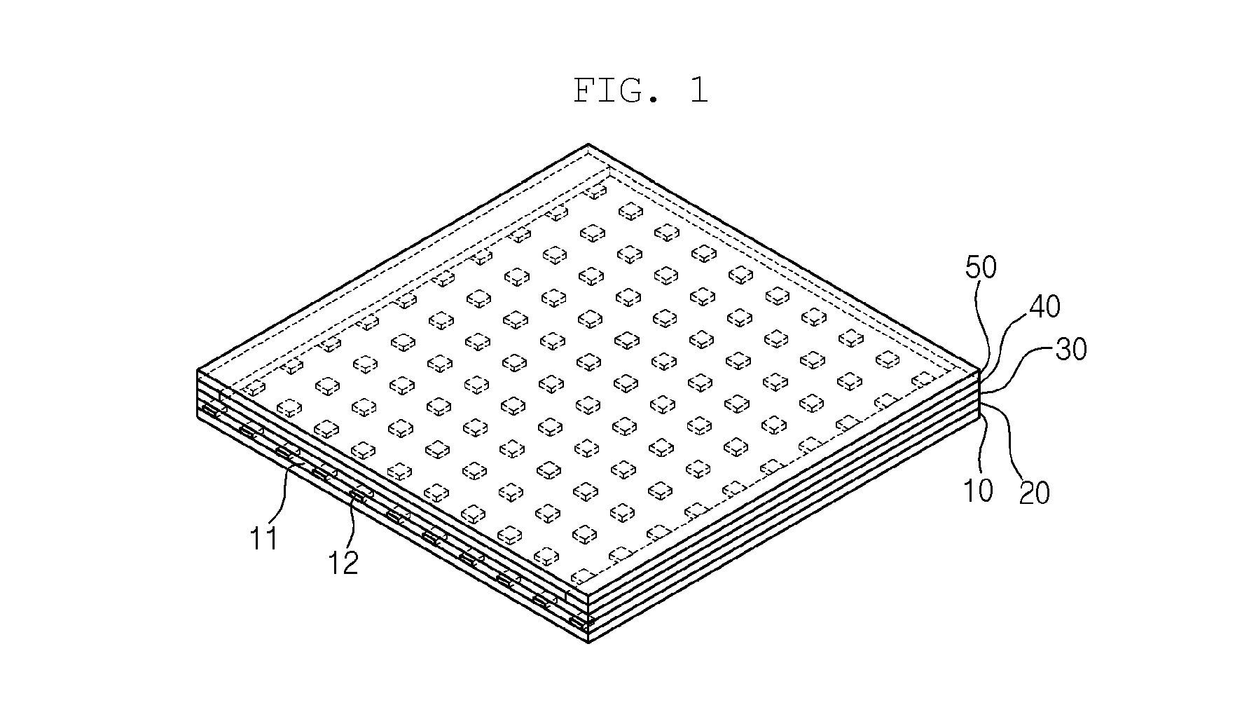 Transparent display board with structure of double layer type and manufacturing method thereof