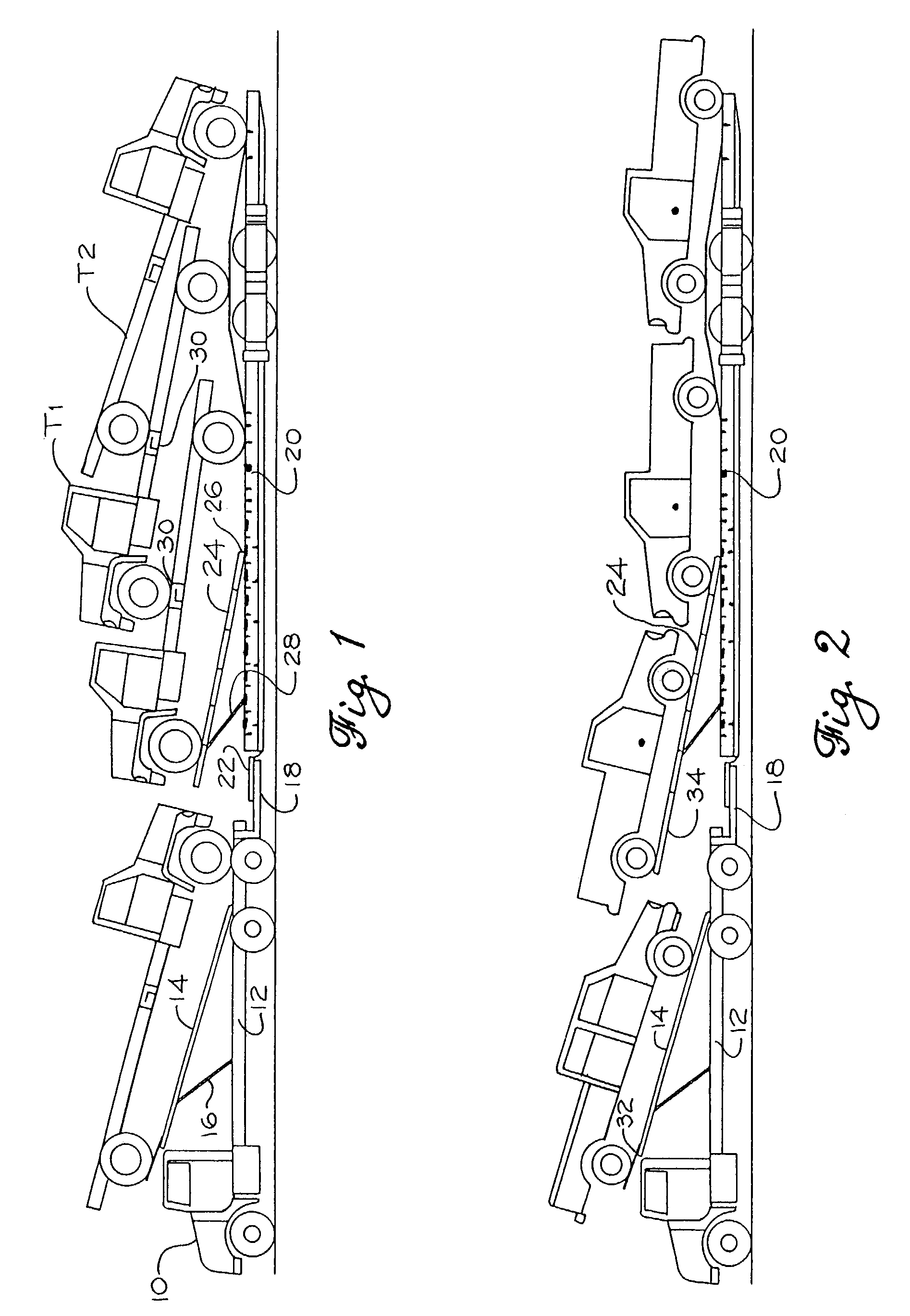 Trailer apparatus and assembly for transportation of wheeled vehicles