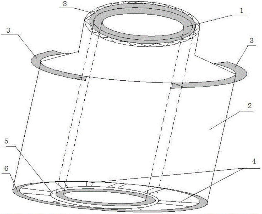 Inner frame of bushing of automobile crossmember