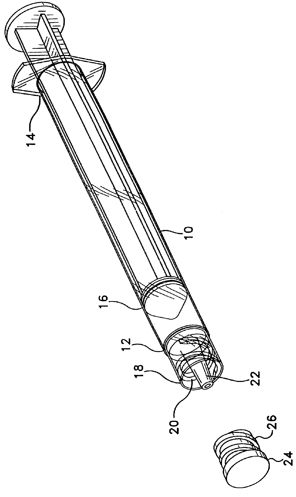 Protective sealing barrier for a syringe