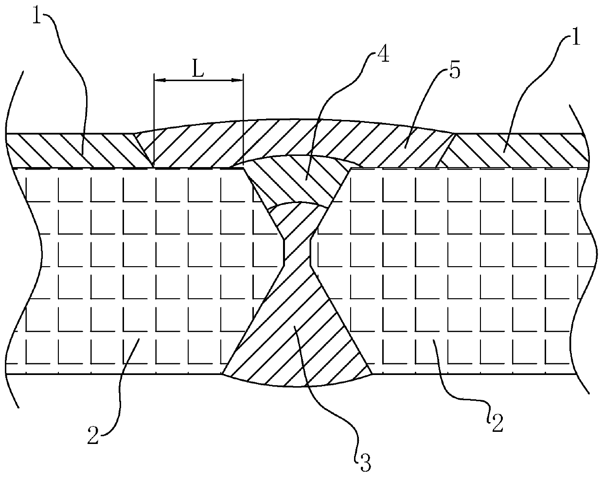 Stainless steel composite plate of vacuum container and preparation method thereof