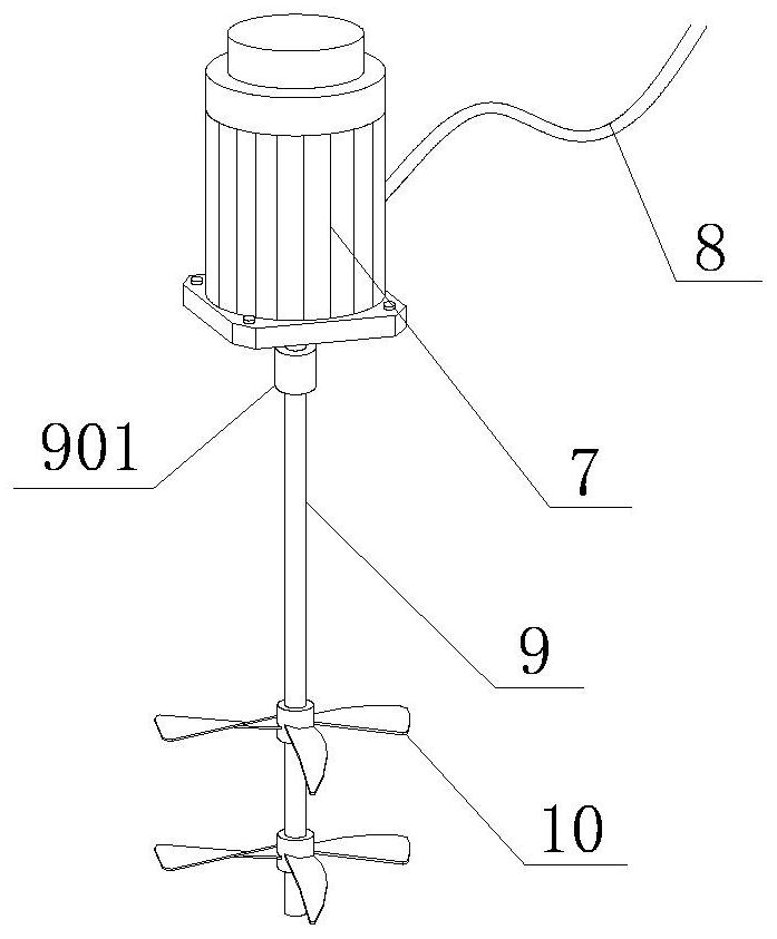 Furniture pigment blending device