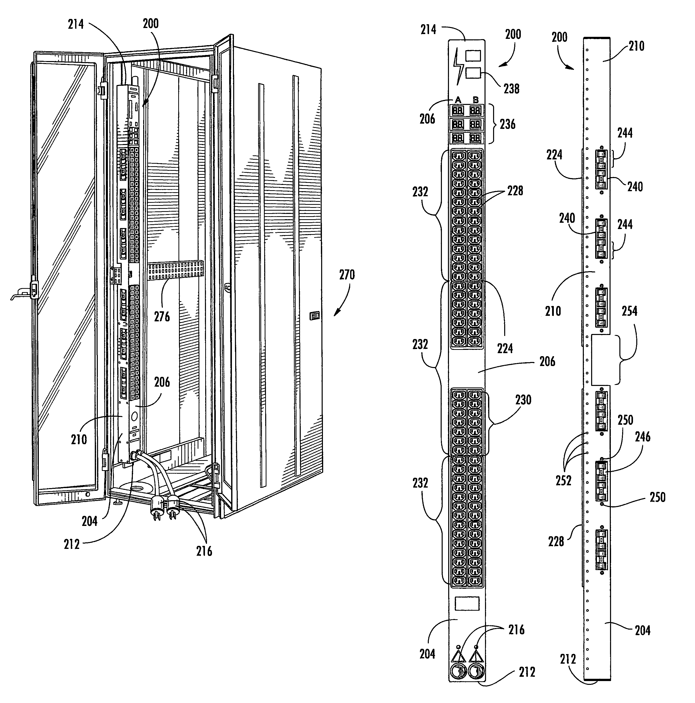 Ganged outlet power distribution apparatus