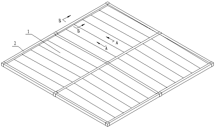 A prefabricated roof and its manufacturing method