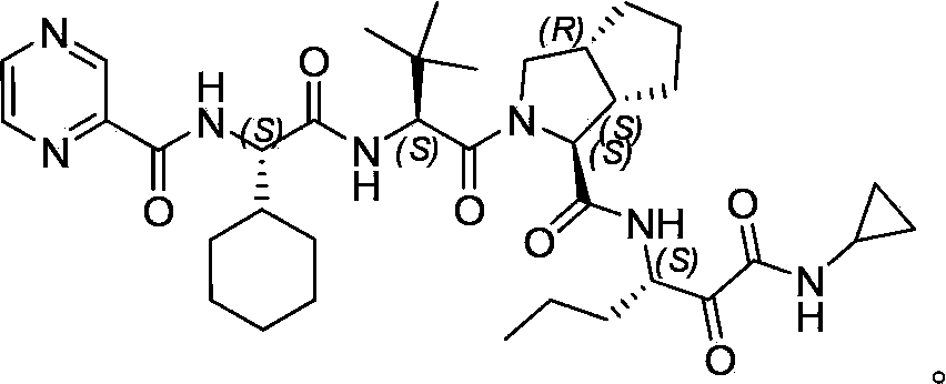 Method for preparing telaprevir intermediate