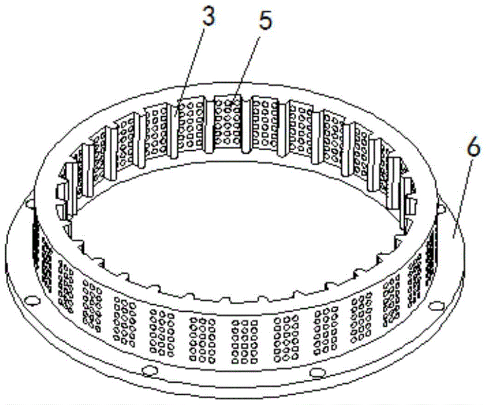 A molding mechanism that uses plant fibers to press small particles