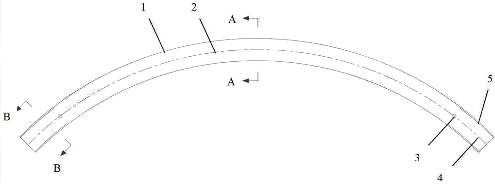 Raindrop-shaped stainless steel wire distribution pipe for stay cable steering device of cable-stayed bridge tower