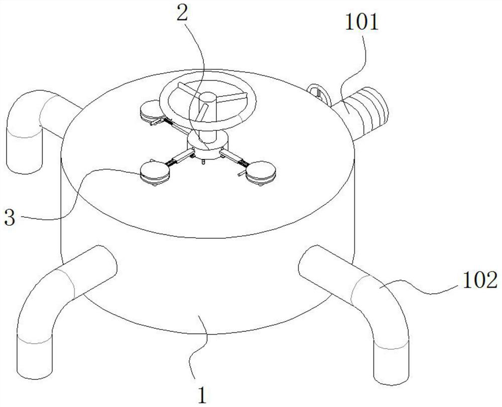 Novel multi-channel valve for hydraulic engineering