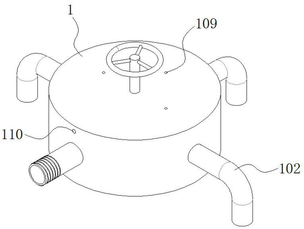 Novel multi-channel valve for hydraulic engineering