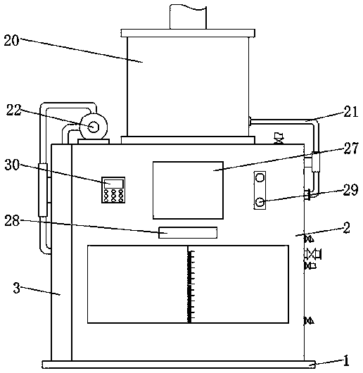Industrial waste gas treatment system and treatment method