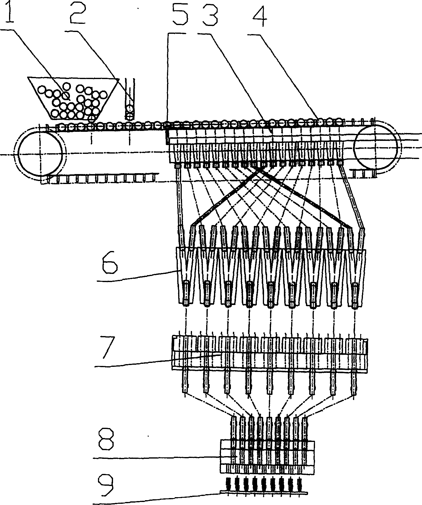 Apparatus for automatically arranging casings and loading casings into hanger