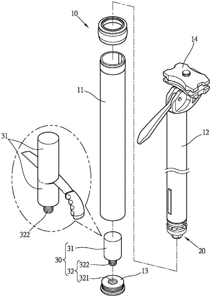 Adjustable limit device in bicycle seat tube
