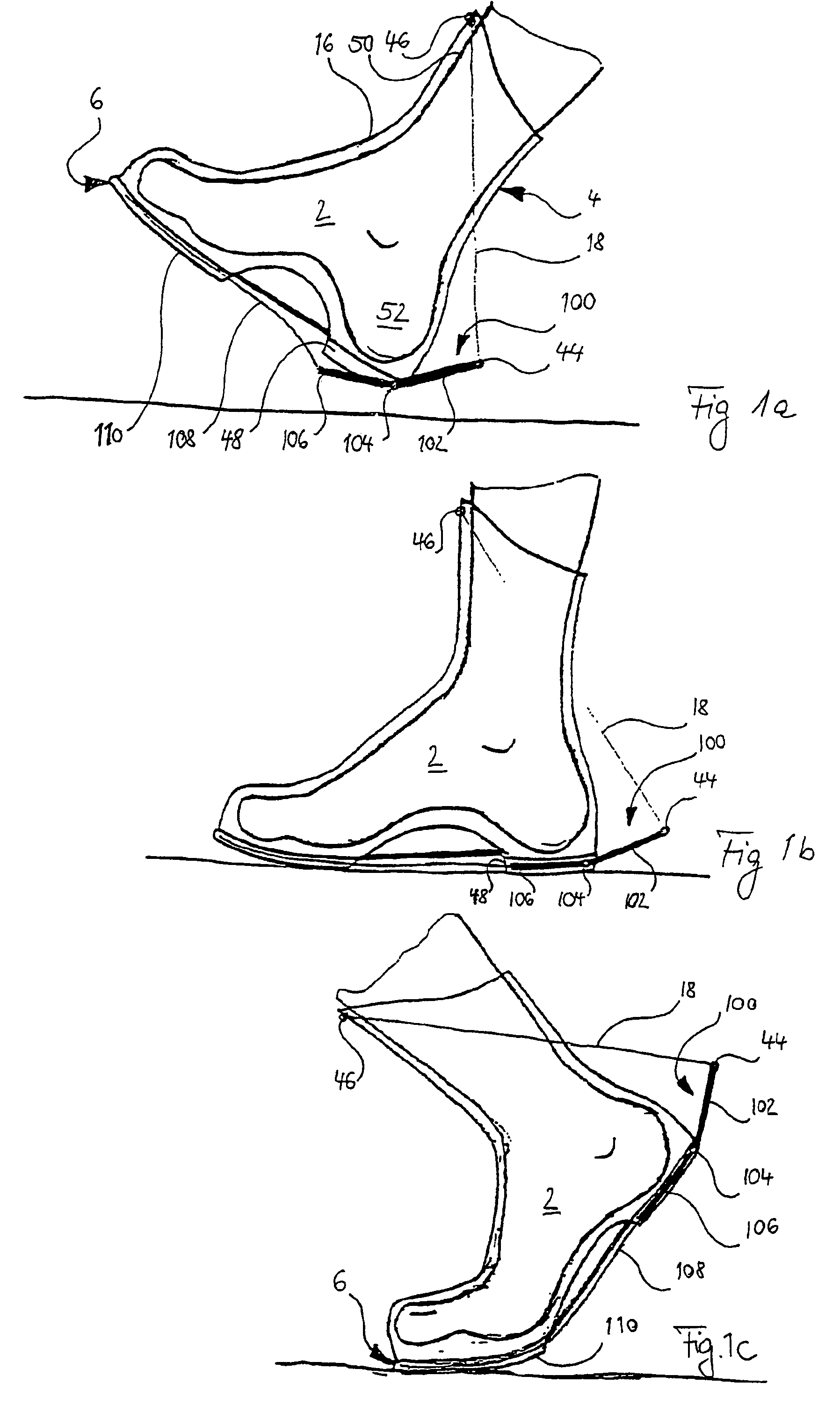 Shoe with energy storage and delivery device