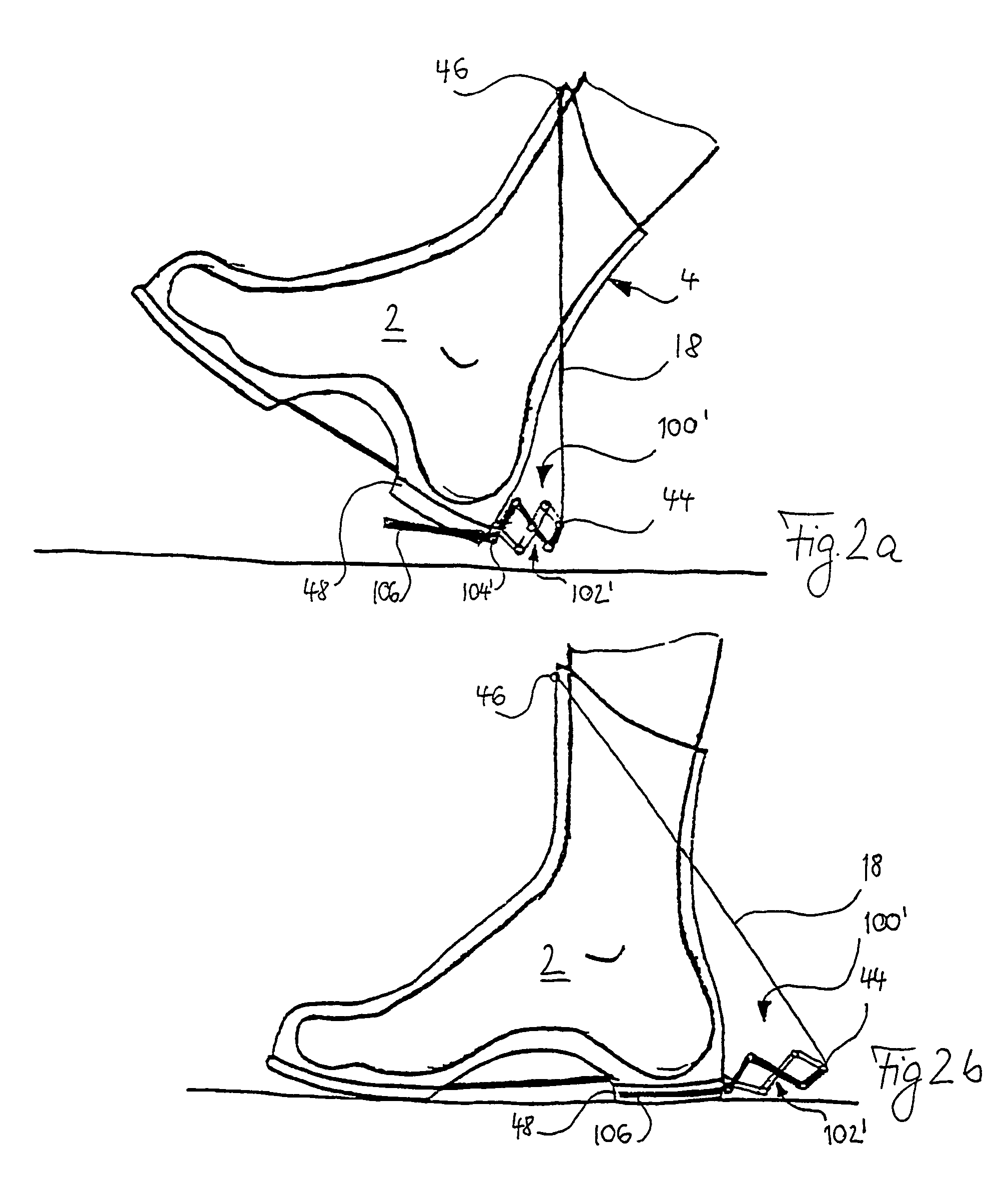Shoe with energy storage and delivery device