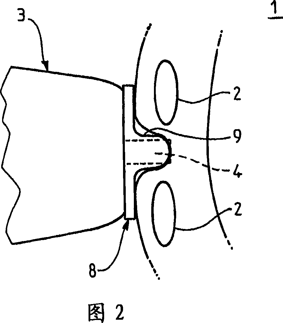 Instrument for measuring organ elasticity, of the type comprising a centring means