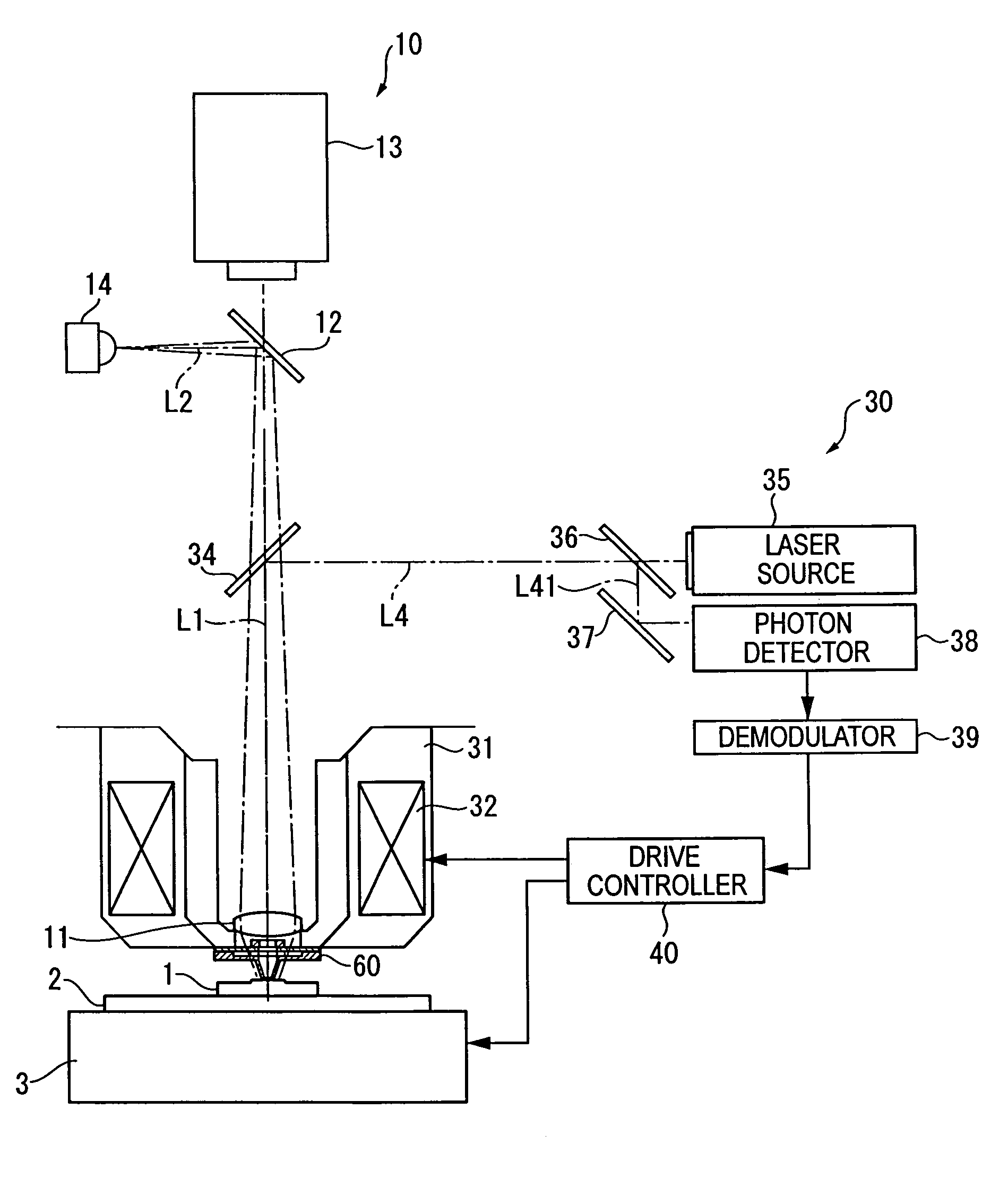 Surface texture measuring probe and microscope utilizing the same