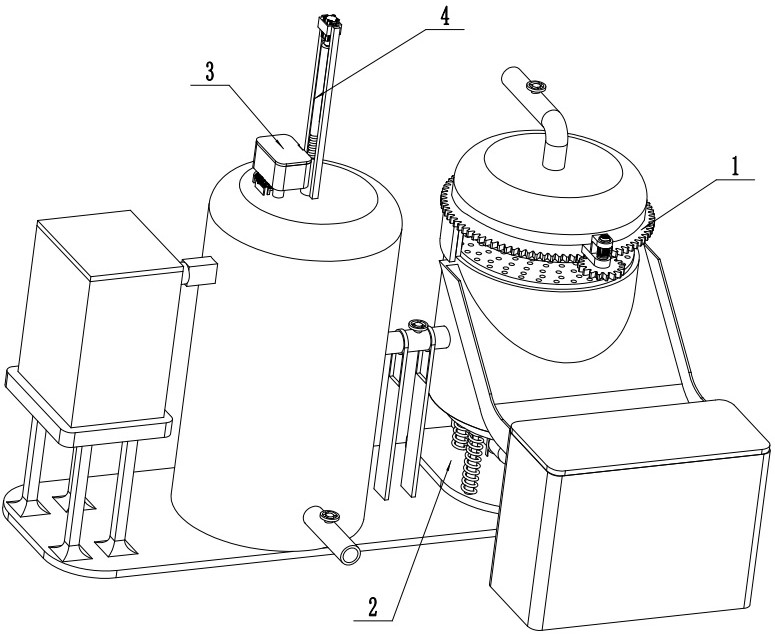 Organic matter treatment device based on industrial wastewater