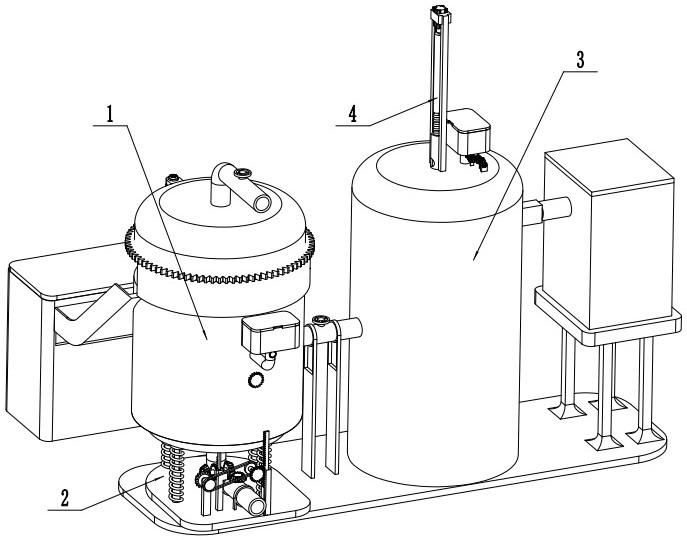Organic matter treatment device based on industrial wastewater
