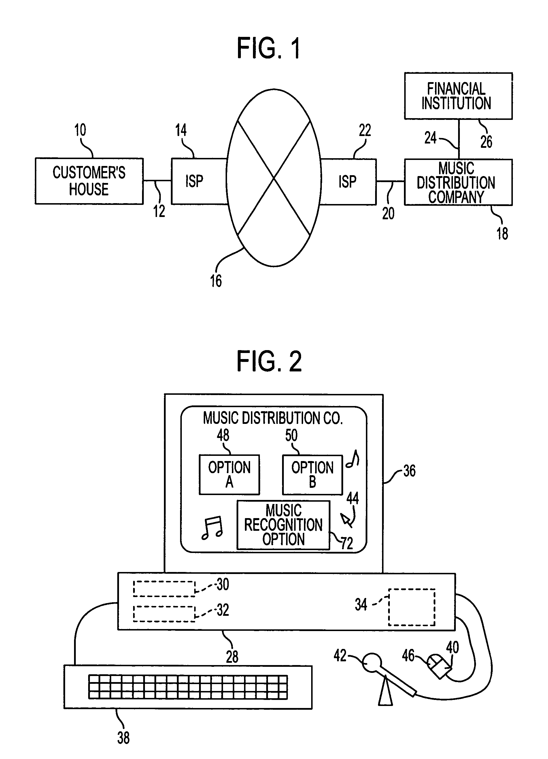 Method for recognizing and distributing music