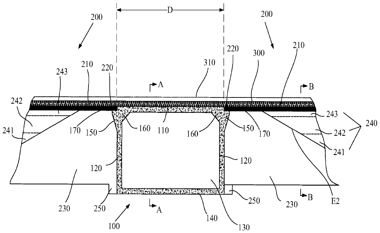 Culvert and roadbed culvert transition structure