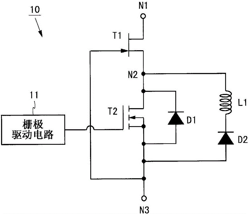 Switching circuit and power supply circuit provided therewith