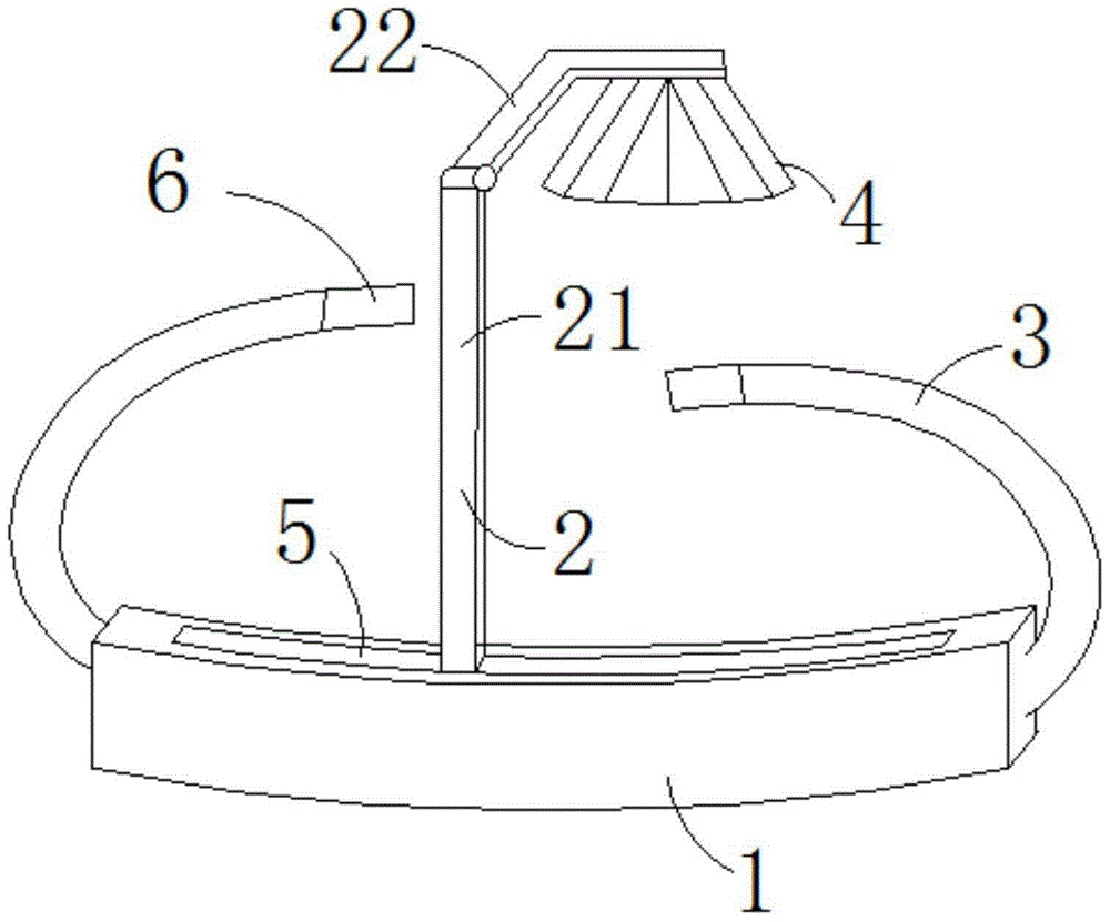 Student's lamp for magnet therapy